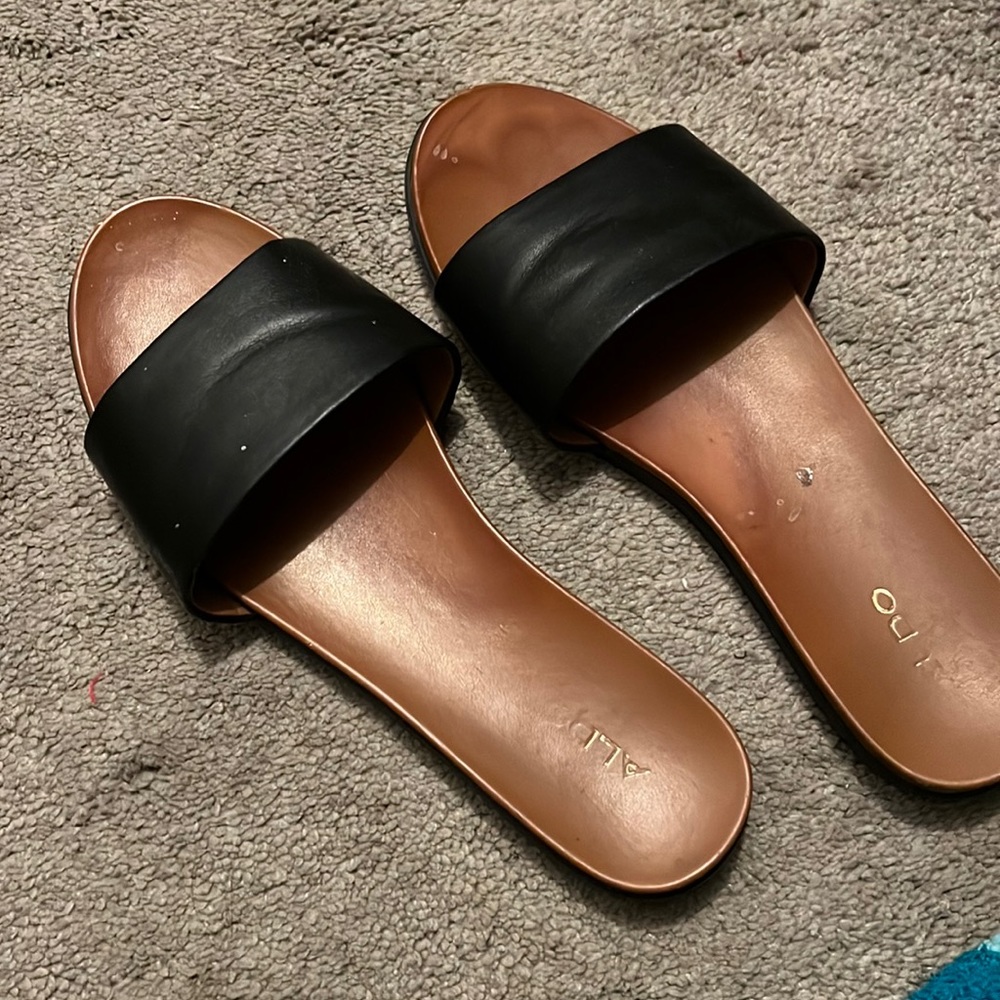 Aldo black sandals size 9